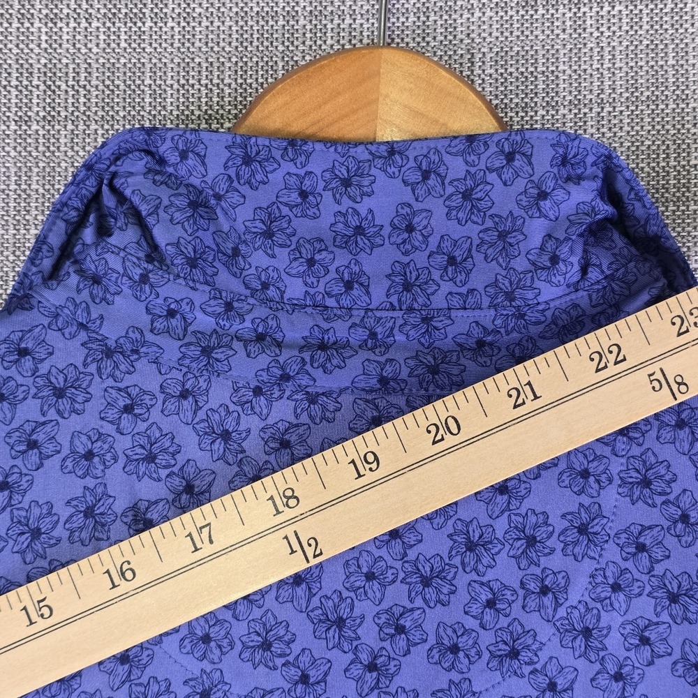 Berckmans Place Polo Shirt Mens Large Blue Masters 1934 Azaela AOP Peter Millar - Picture 11 of 14